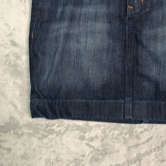 Old Navy Dark Wash Mini Denim Jean Skirt Size 6 - Picture 4 of 8